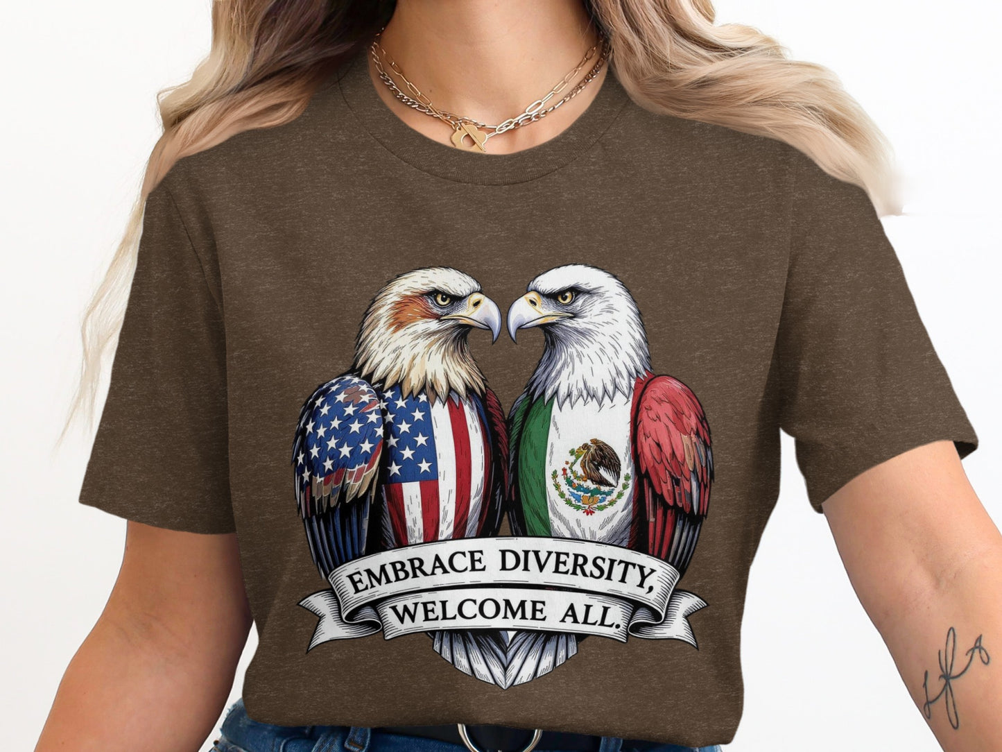 Embrace Diversity Welcome All Graphic T-Shirt product