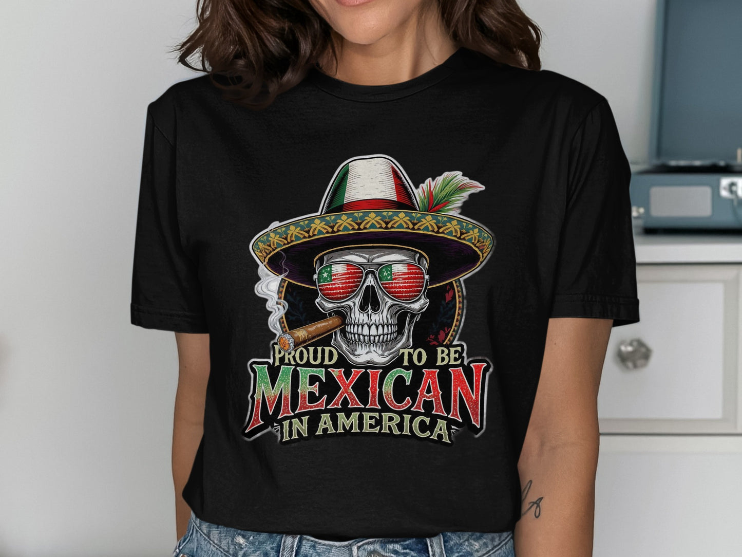 Proud to Be Mexican in America Graphic Tee product