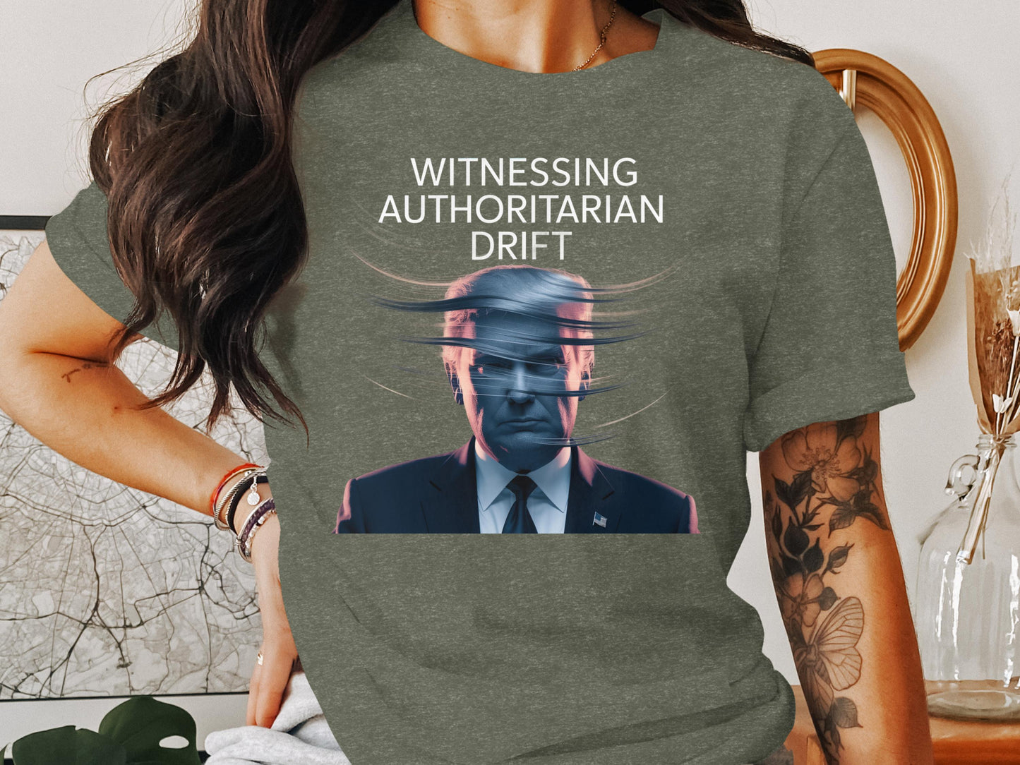 Witnessing Authoritarian Drift Statement T-Shirt product