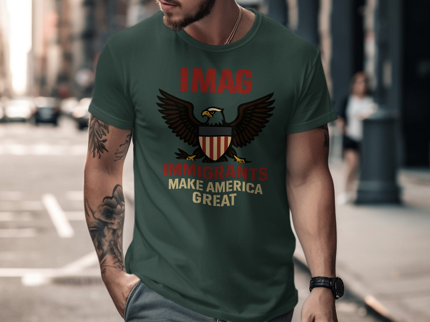 IMAG Immigrants Make America Great T-Shirt product