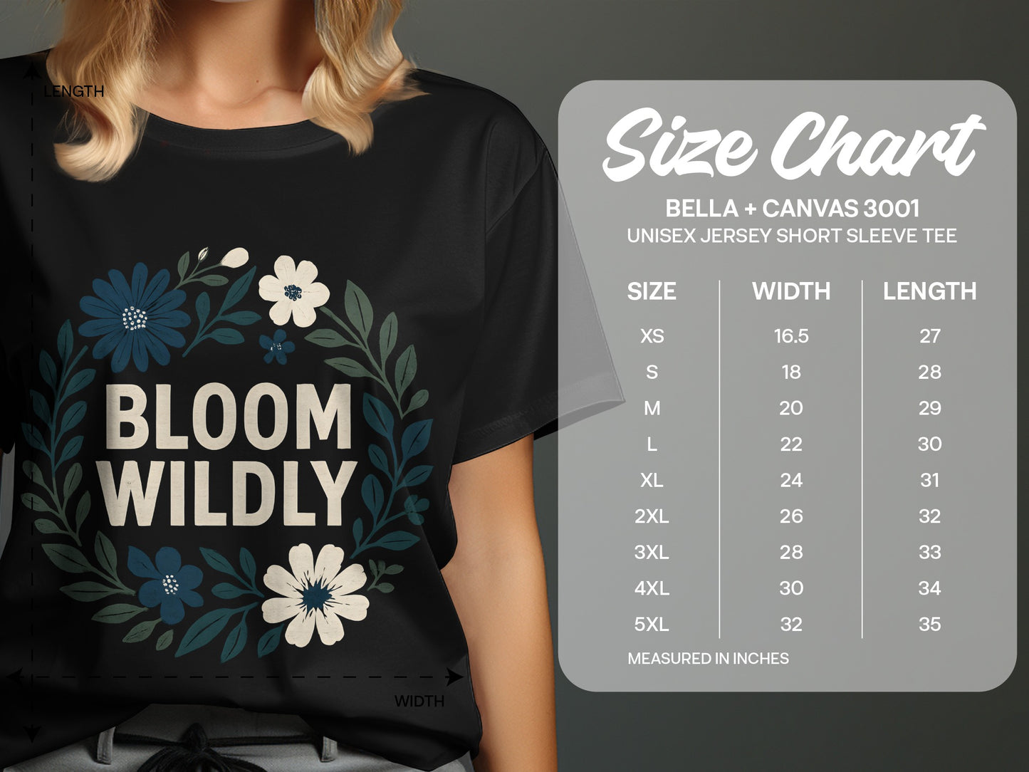 Bloom Wildly Graphic Tee Shirt Casual Wear Short Sleeve product type