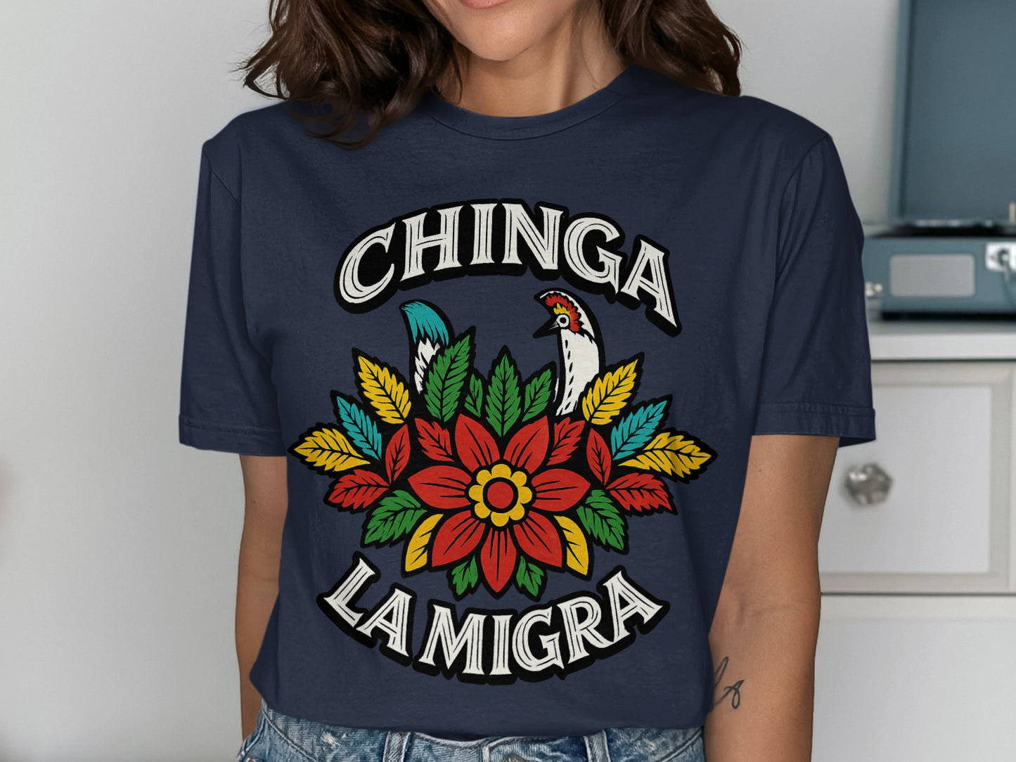 Colorful Floral Graphic Statement T-Shirt product type