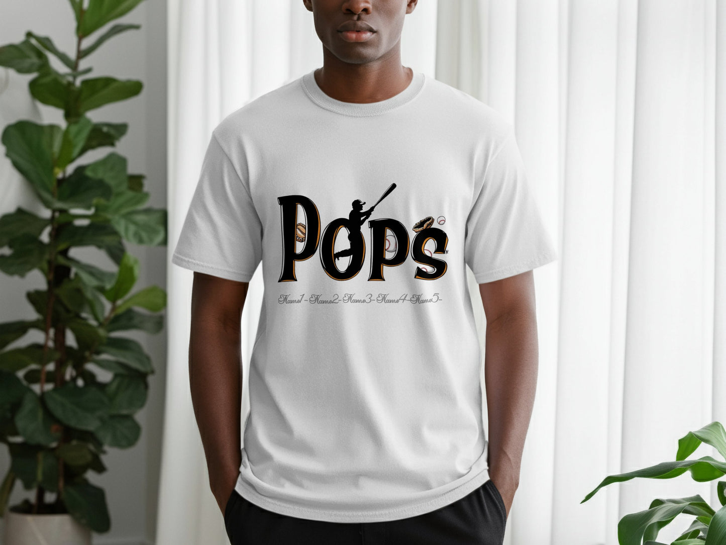 Unique Custom Pops Graphic T-shirt Novelty Tee product type