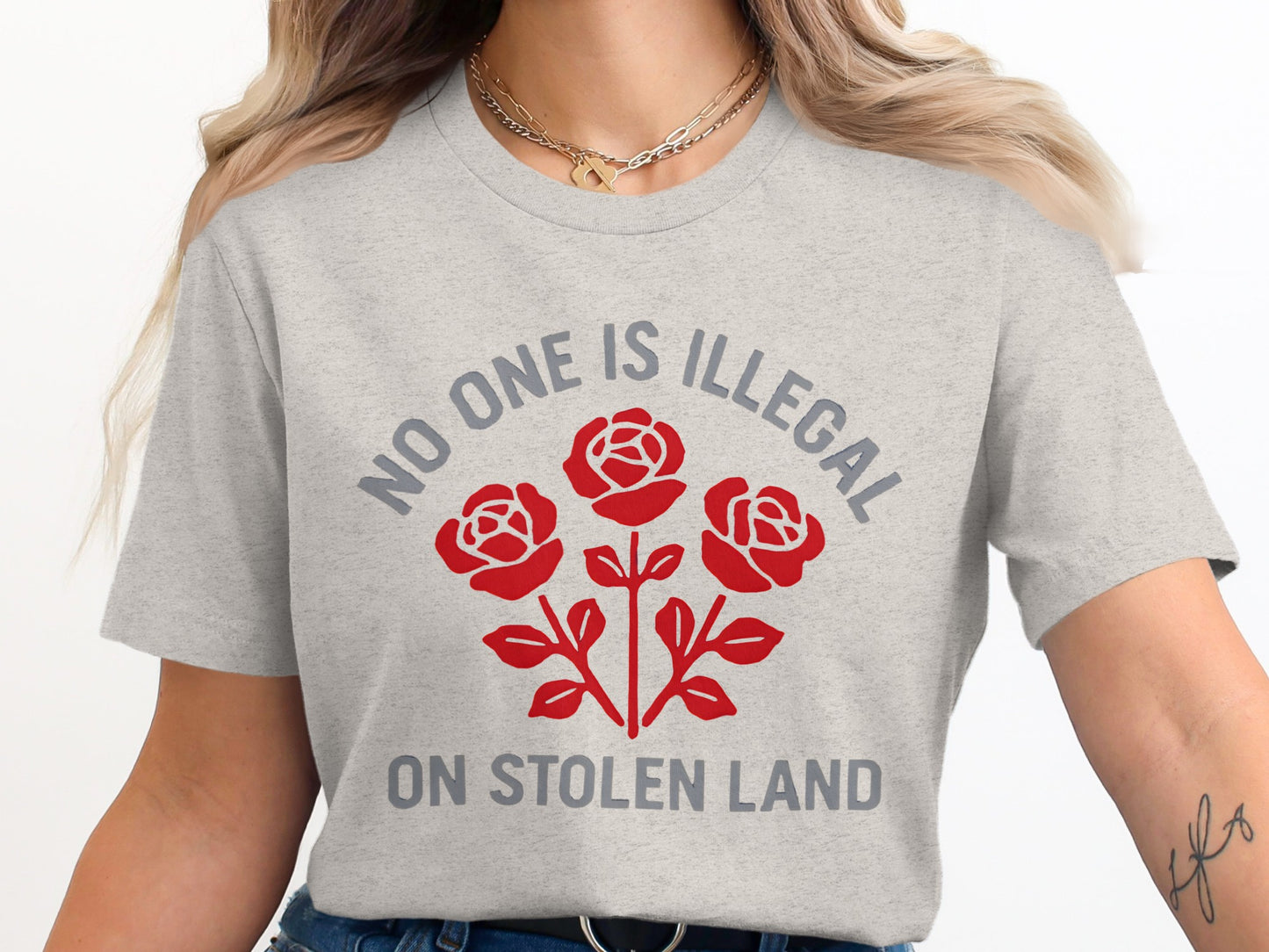 No One Is Illegal On Stolen Land T-shirt product type