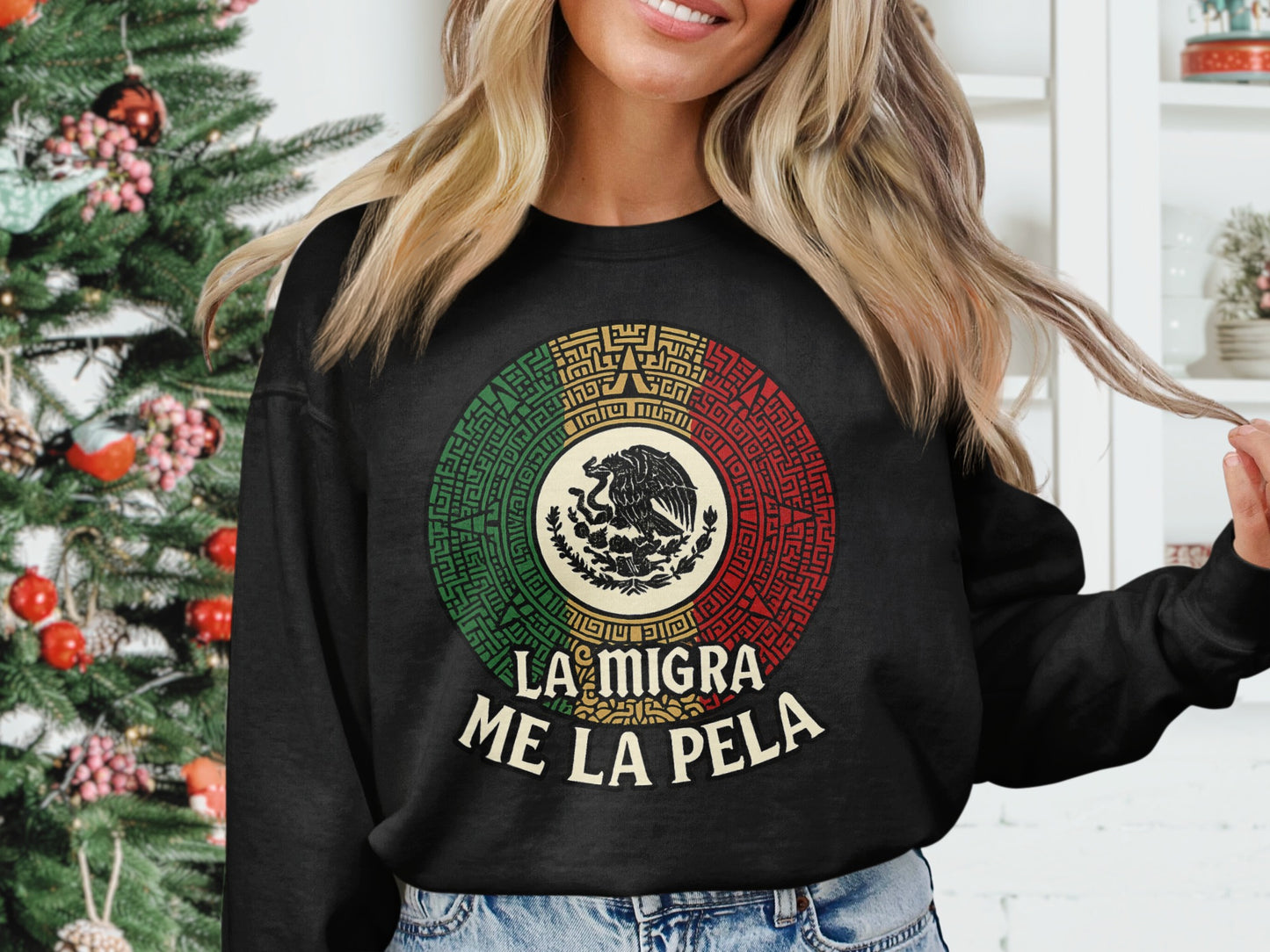 La Migra Me La Pela Graphic Sweatshirt product