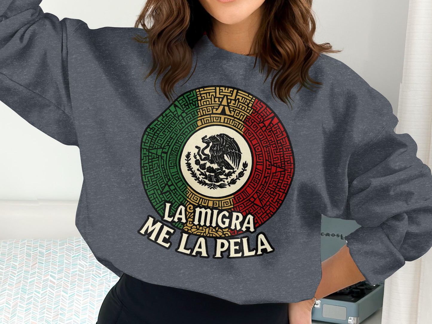 La Migra Me La Pela Graphic Sweatshirt product