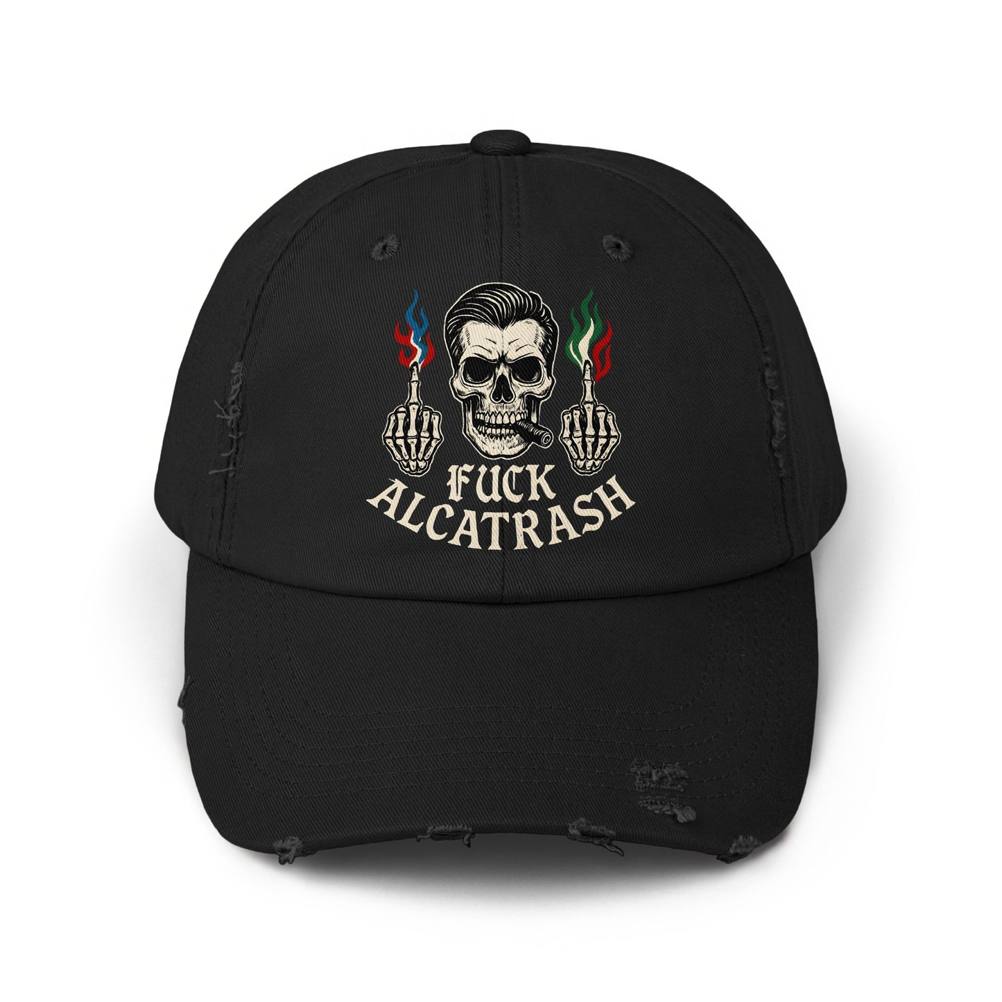Skull and Skeleton Hands Graphic Hat product type