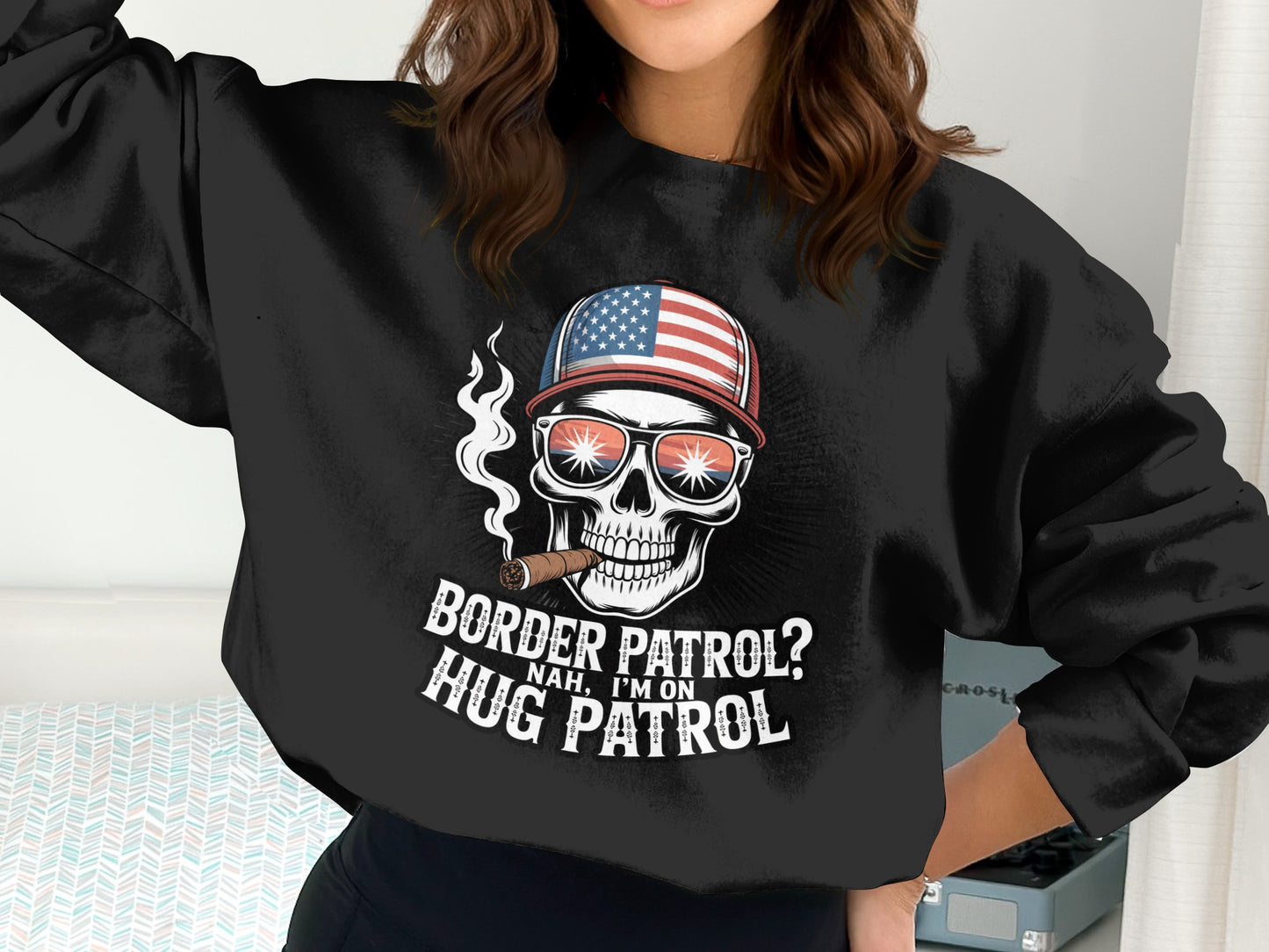 Border Patrol Nah I'm on Hug Patrol sweatshirt product