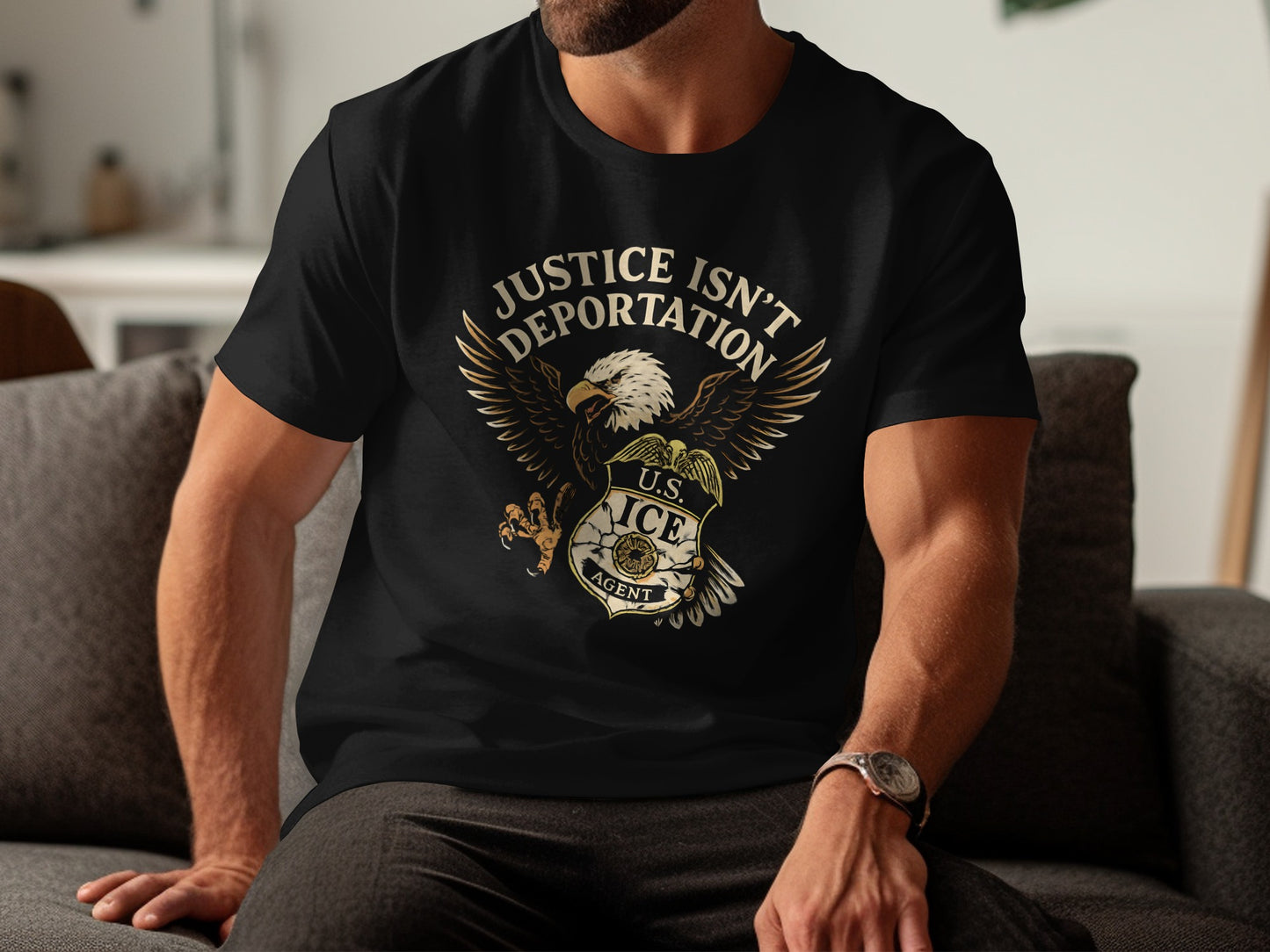 Justice Isn't Deportation U.S. ICE Agent T-Shirt product