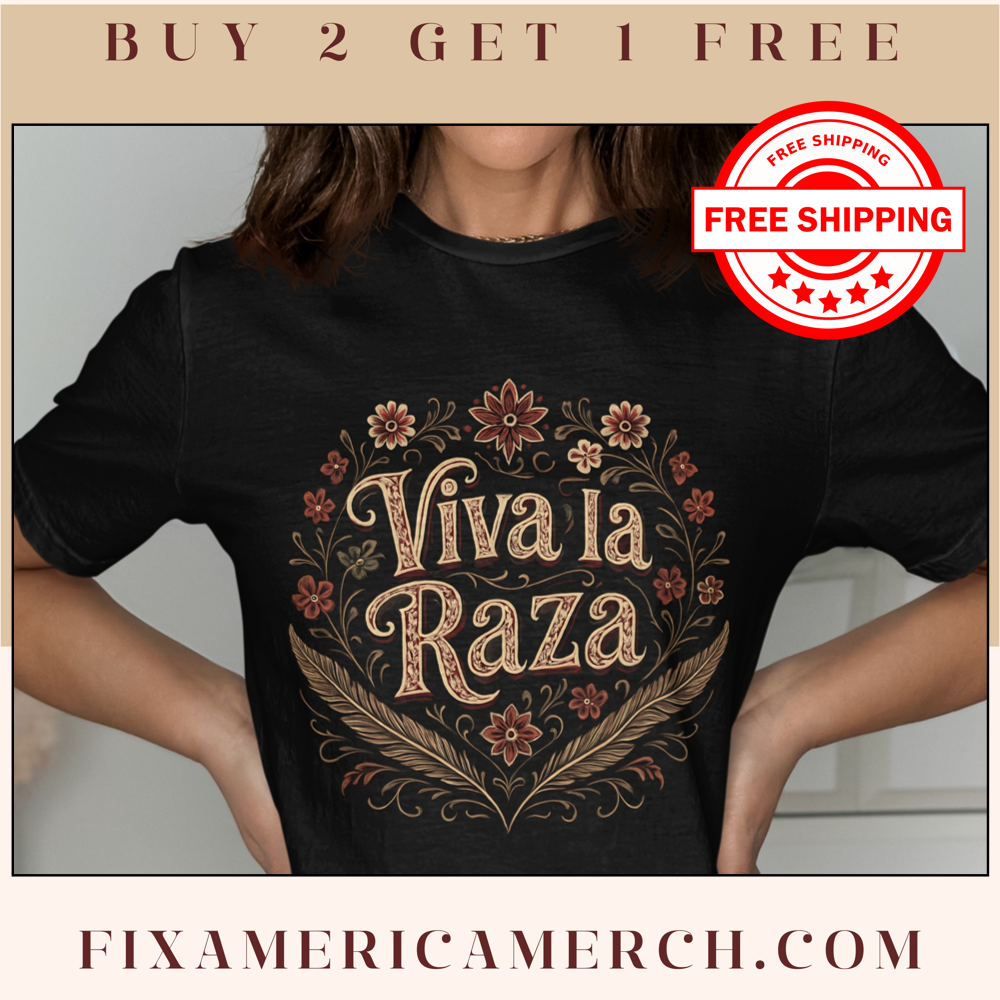 Viva la Raza Graphic Statement T-shirt product