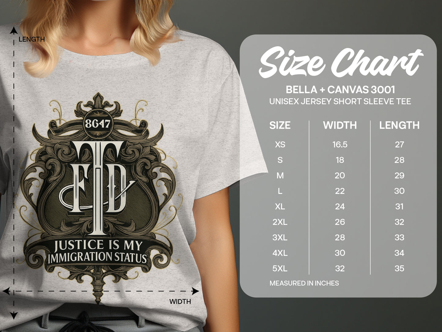 Justice Is My Immigration Status T-Shirt product