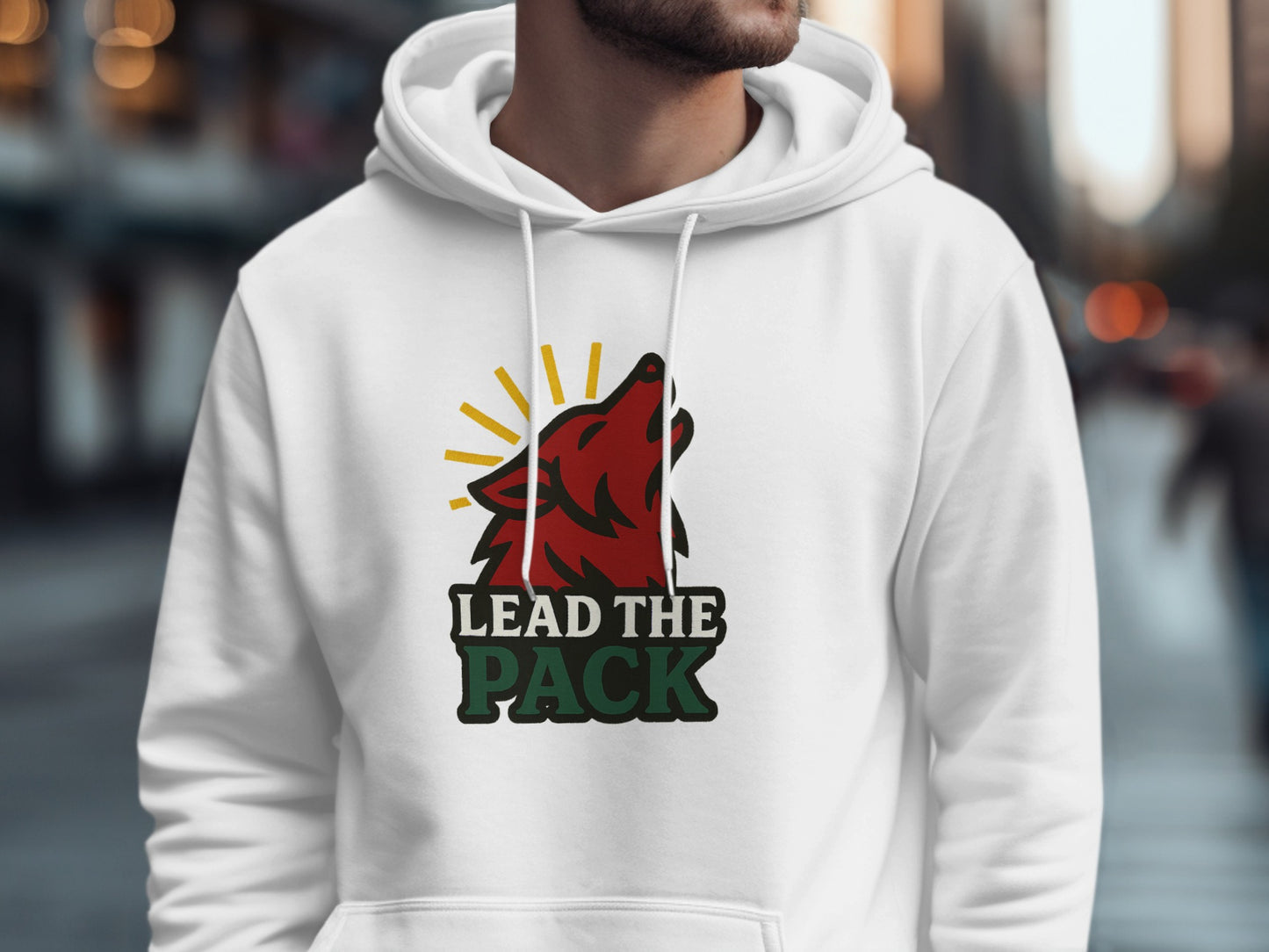 Lead the Pack Wolf Design Hoodie product