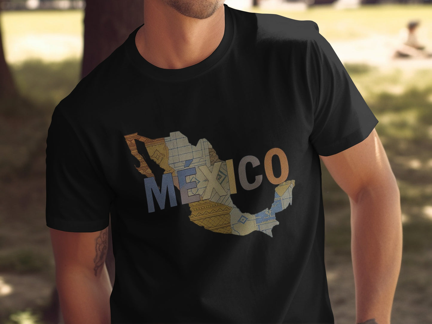 Mexico Map Graphic Tee Stylish Casual Wear product