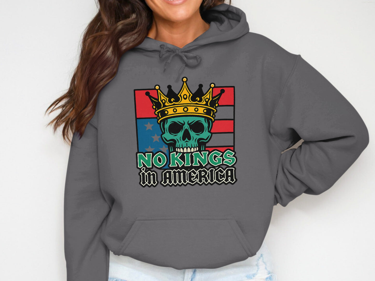 No Kings In America Graphic Hoodie product