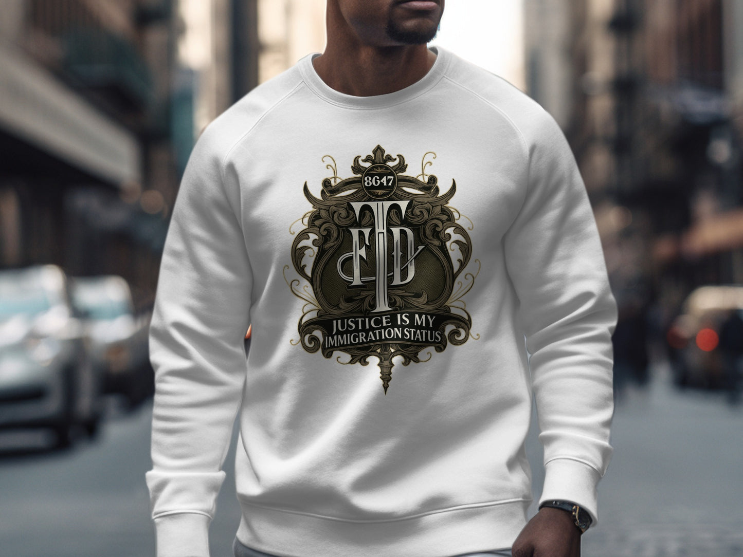 Justice is My Immigration Status Sweatshirt product