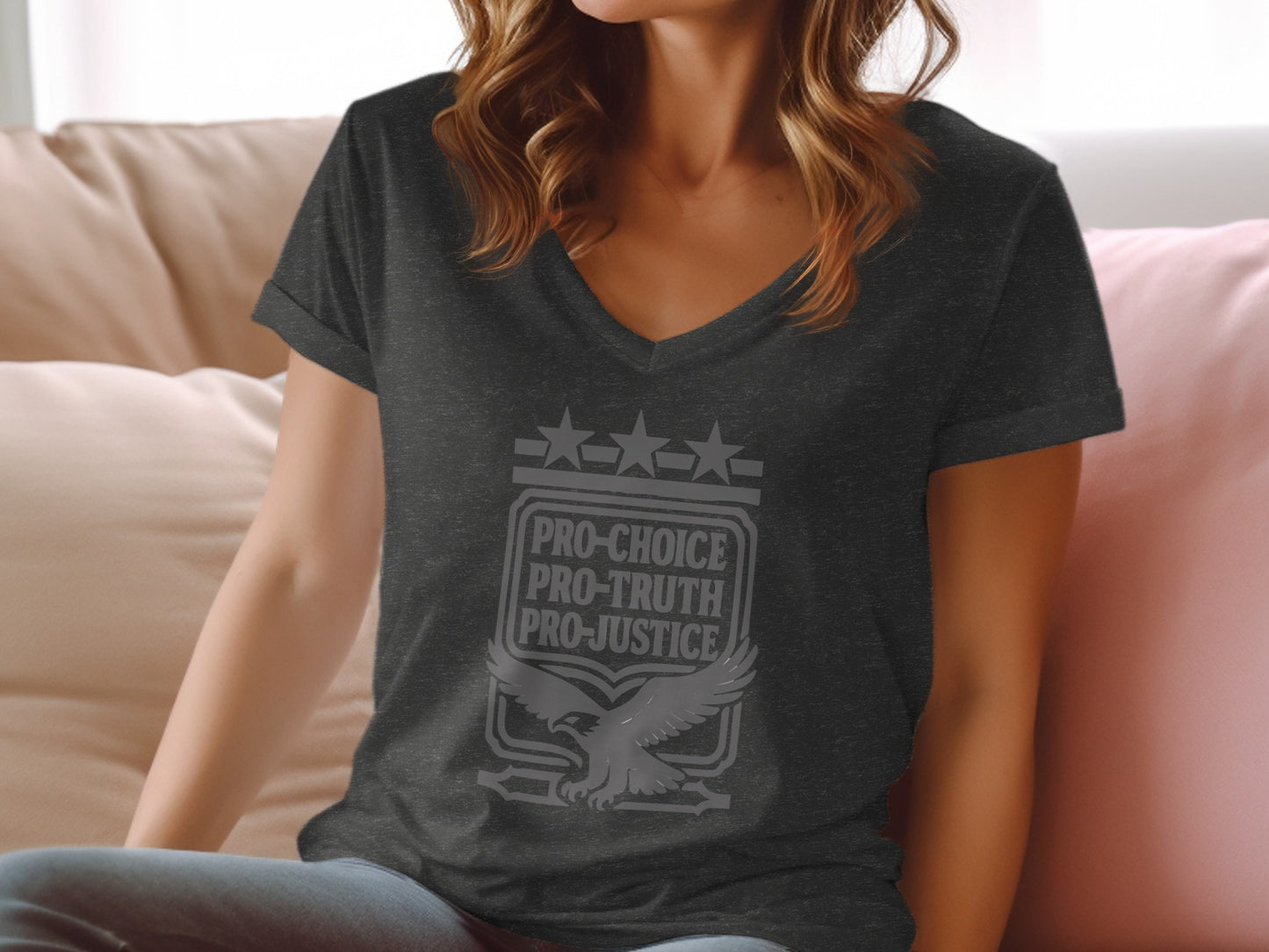 Pro Choice Pro Truth Pro Justice Statement Shirt product type