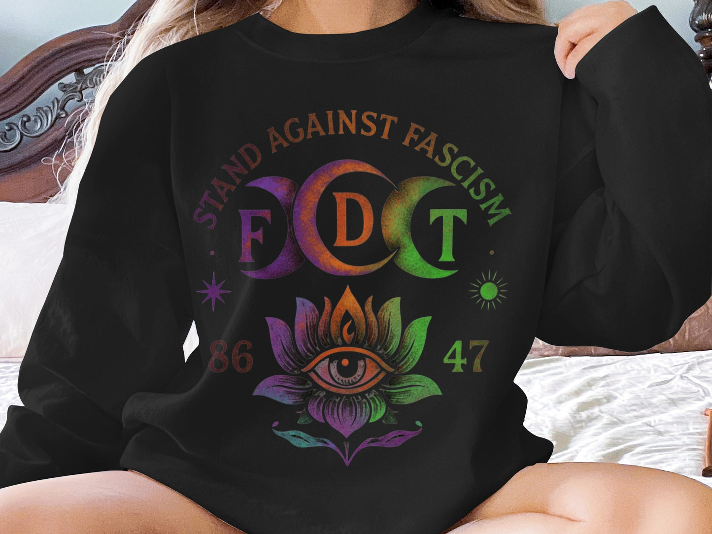 Stand Against Fascism Graphic Sweatshirt product