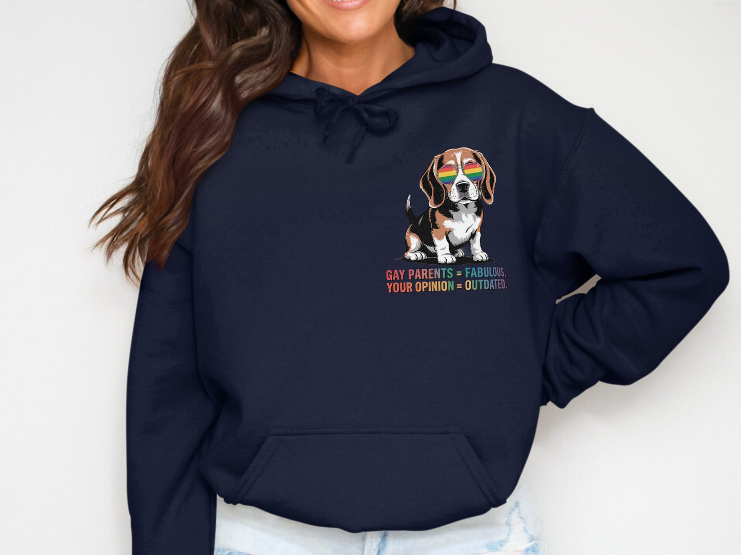 Gay Parents Fabulous Your Opinion Outdated Hoodie product