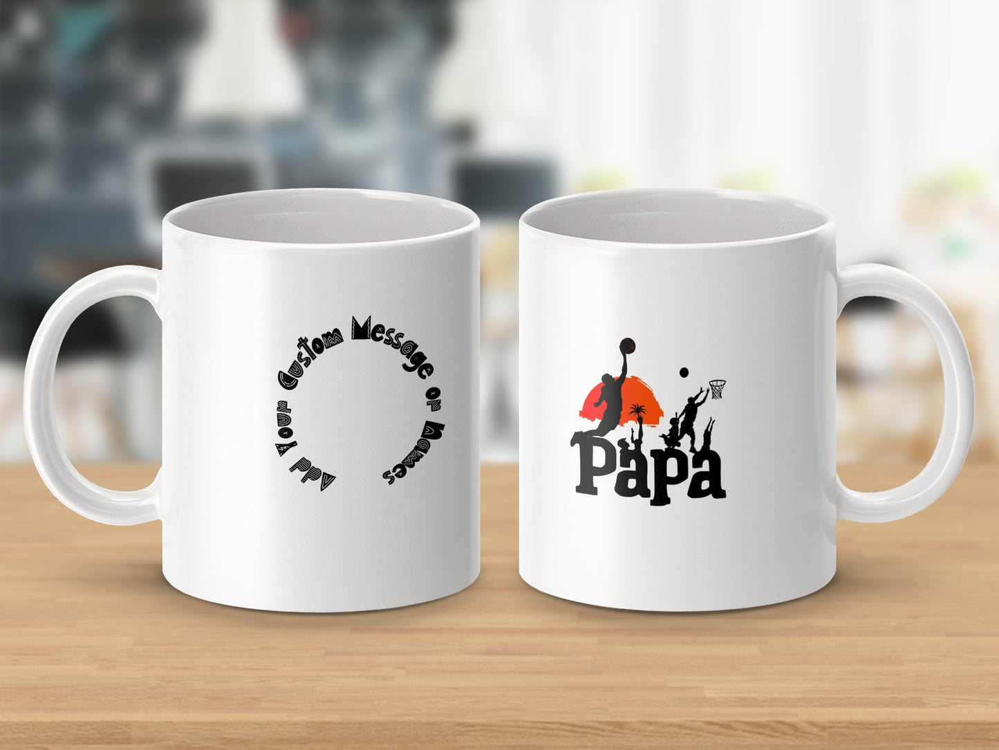 Customizable Papa Mug Gift for Personalized Messages product