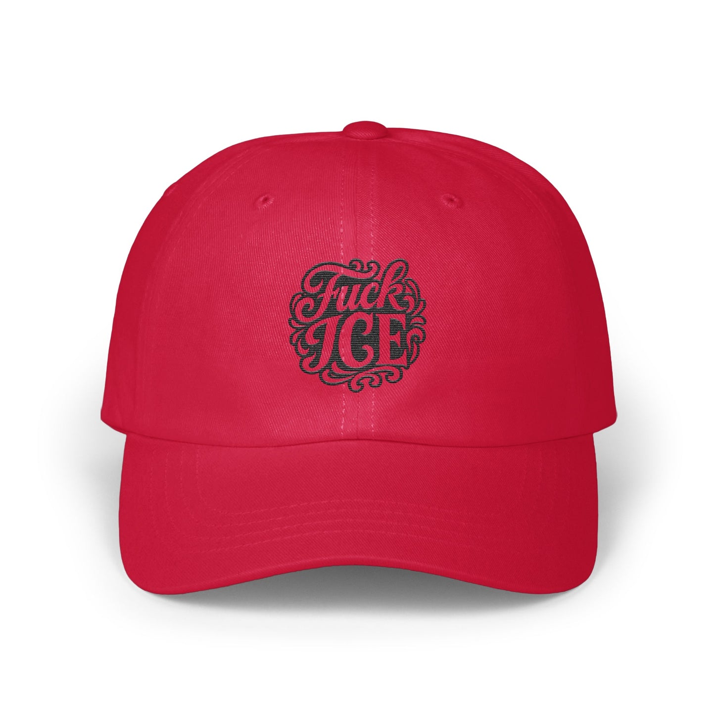 Fuck ICE Embroidered Red Fashion Hat product type