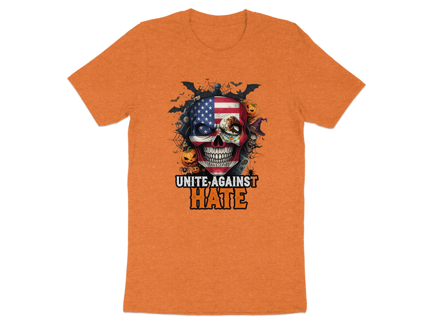 Unite Against Hate Skull Halloween T-Shirt product