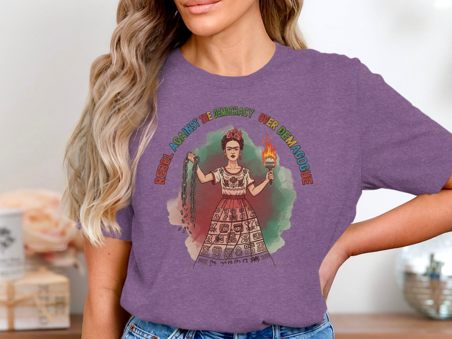 Rebel Against the Democracy Oversized Graphic Tee product