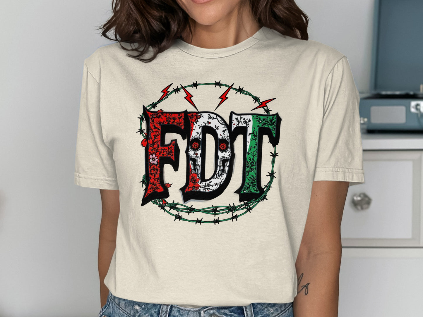 FDT Graphic T-Shirt featuring Barbed Wire Design product