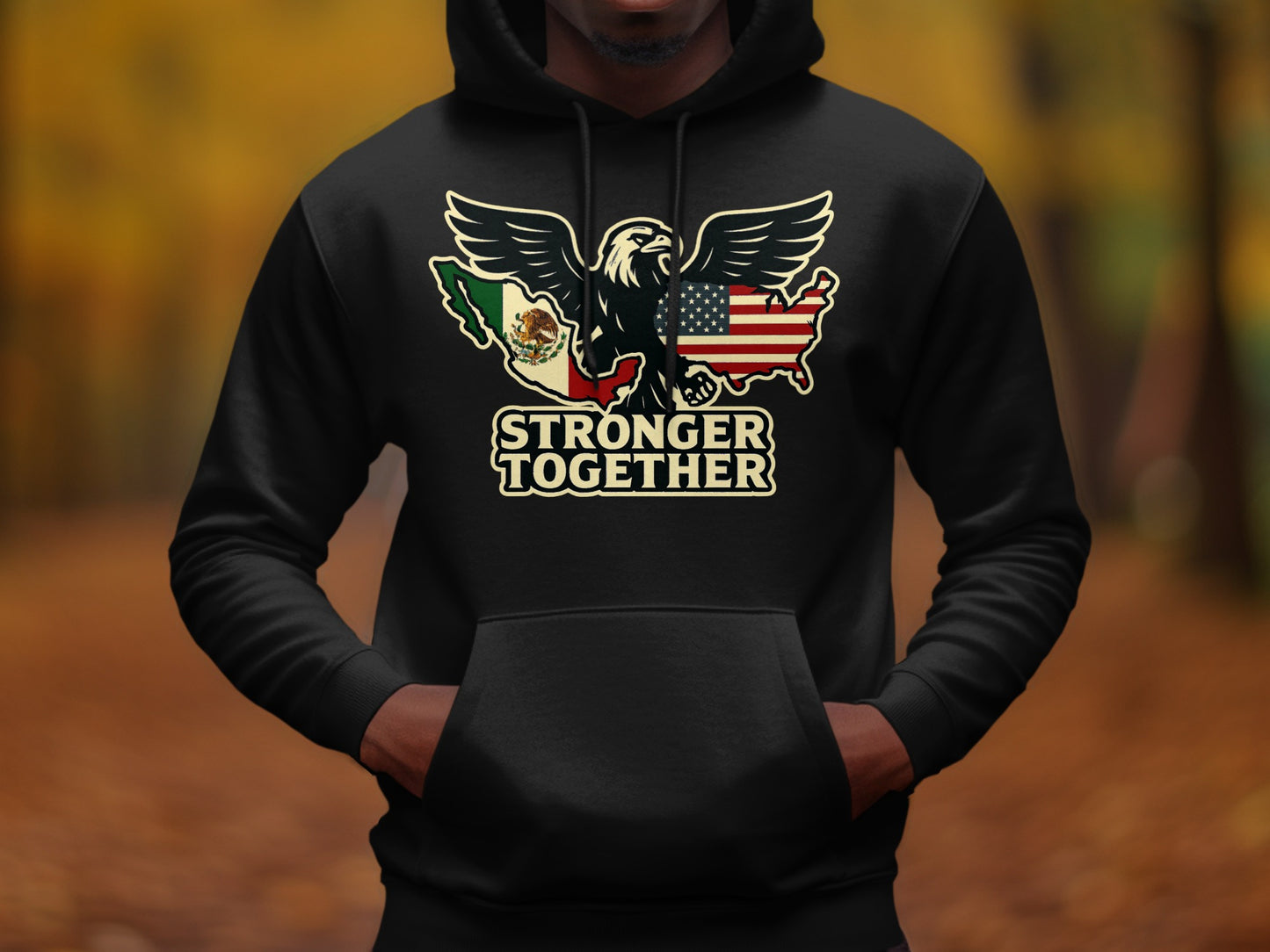 Stronger Together Eagle Flag Design Hoodie product