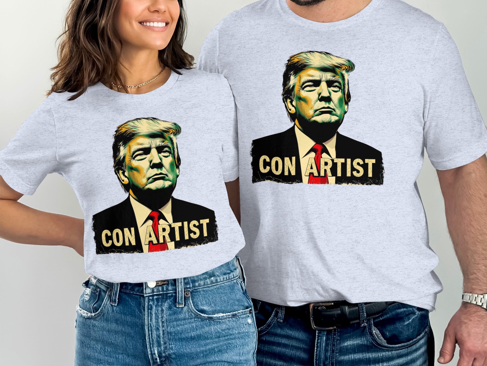 Con Artist Graphic Print on Casual T-shirt product