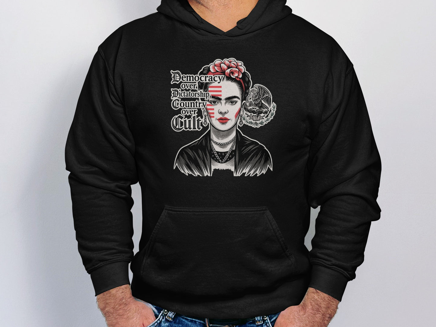 Democracy Over Dictatorship Hooded Sweatshirt product type