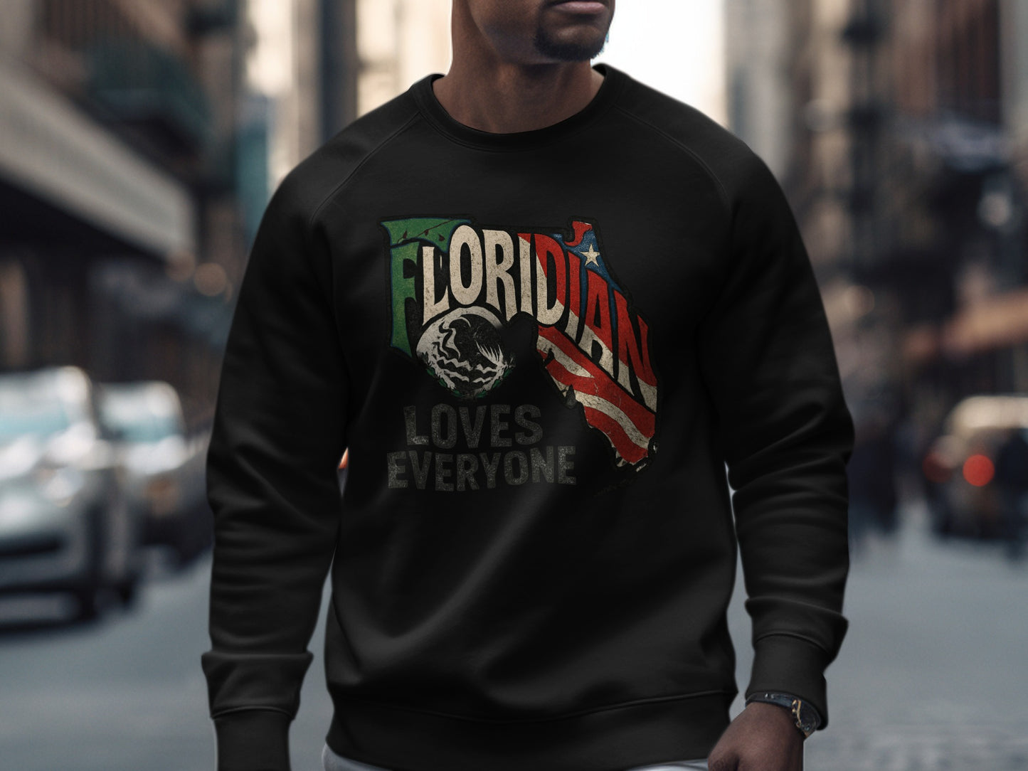 Floridian Loves Everyone Design Crewneck product