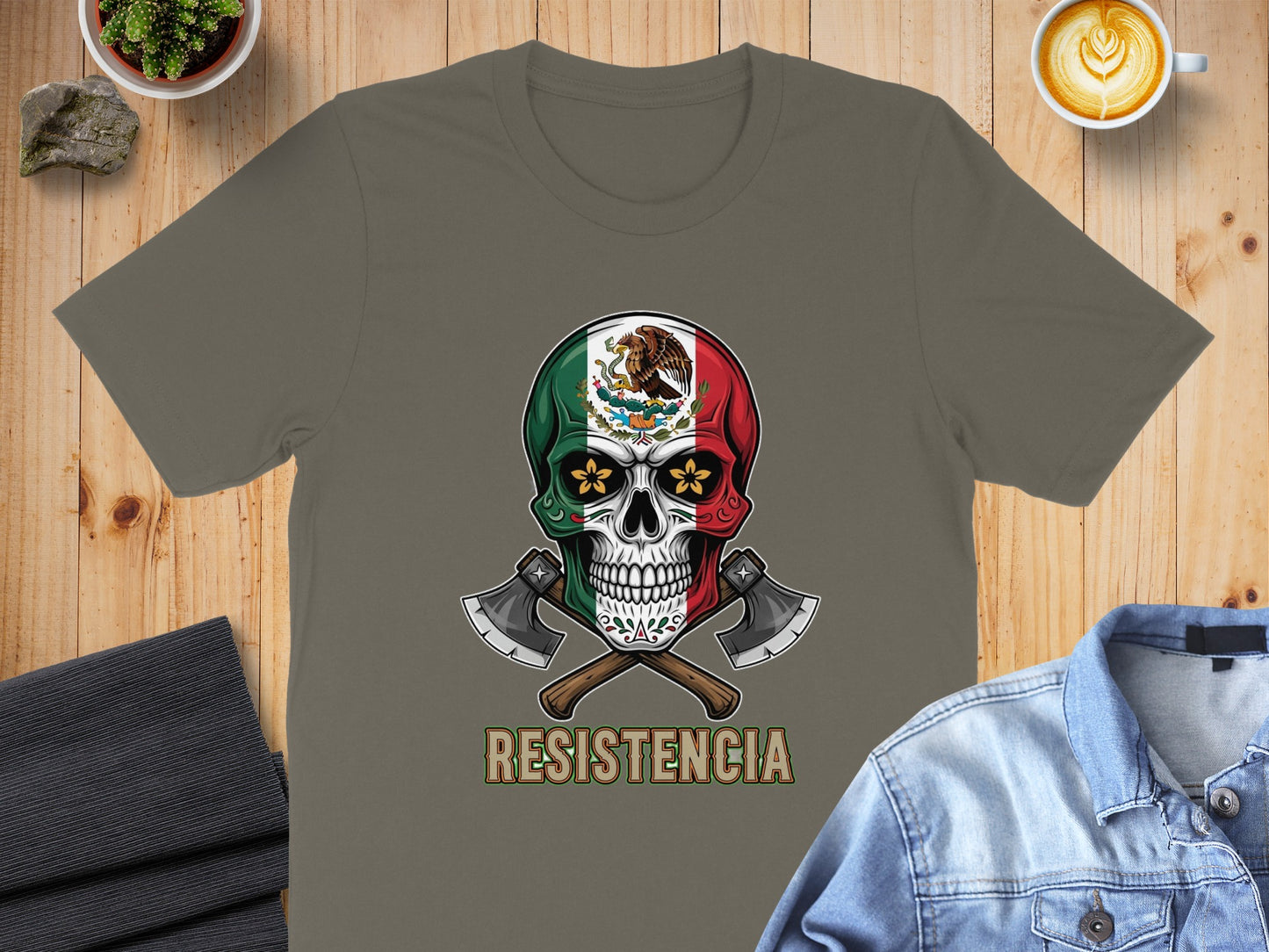 Resistencia Skull with Axes Design T-shirt product