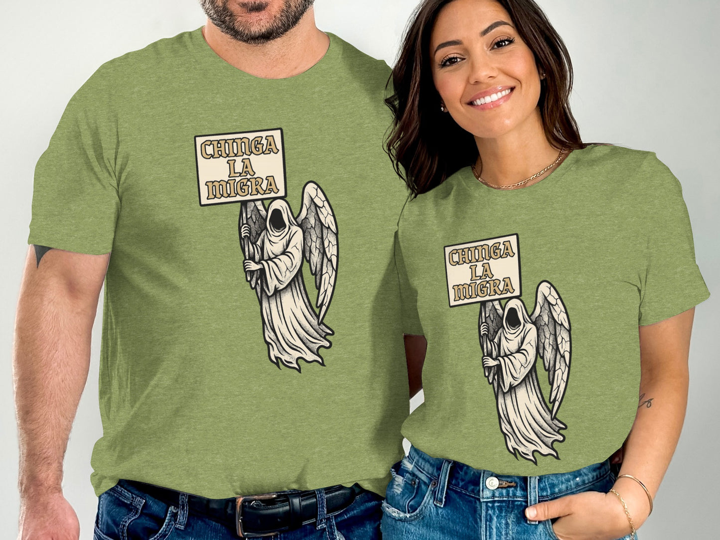 Chinga La Migra Graphic T-Shirt Apparel Product