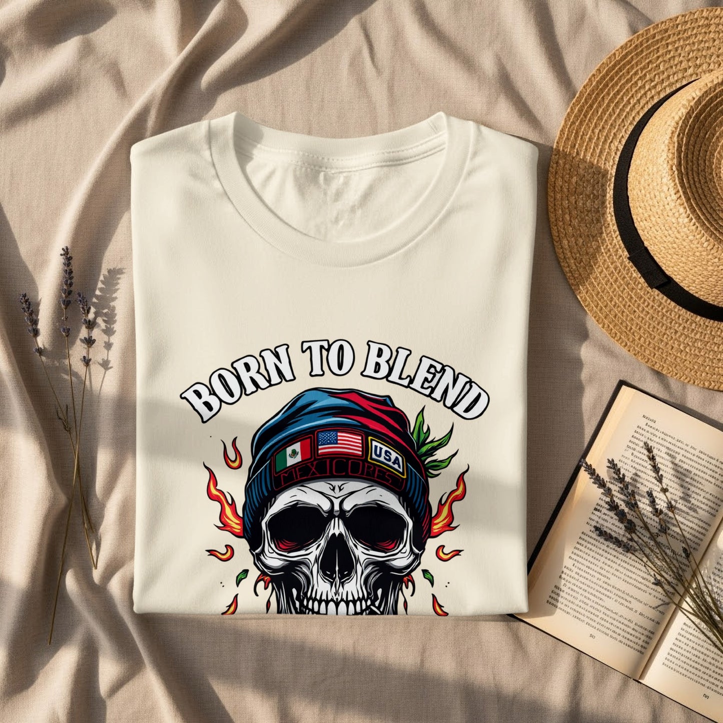 Born to Blend Skull Graphic T-Shirt product