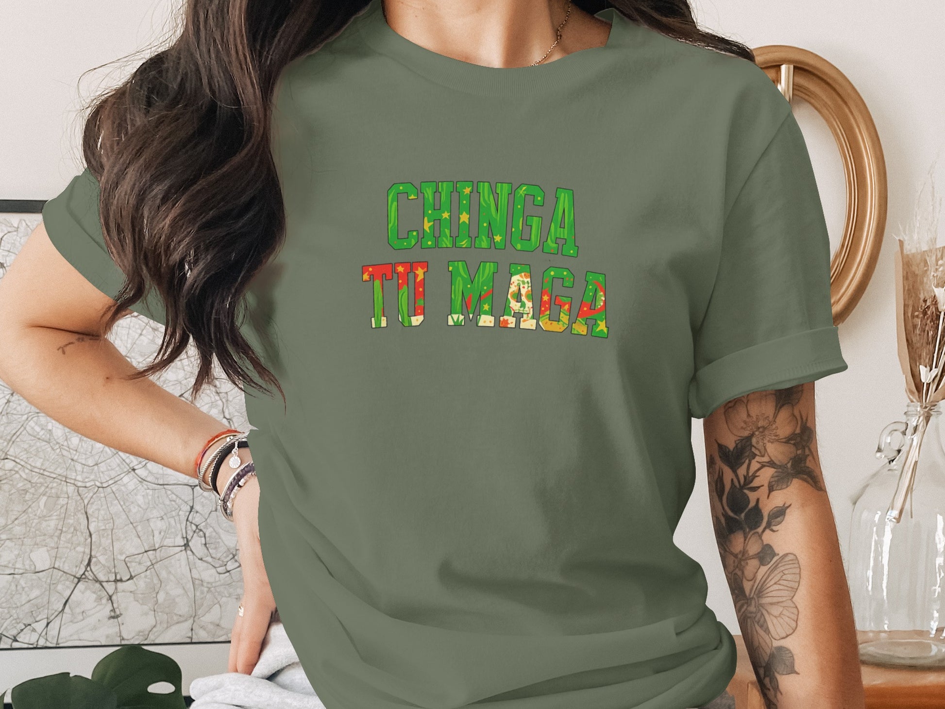 Chinga Tu Maga Statement Tee Graphic Shirt product