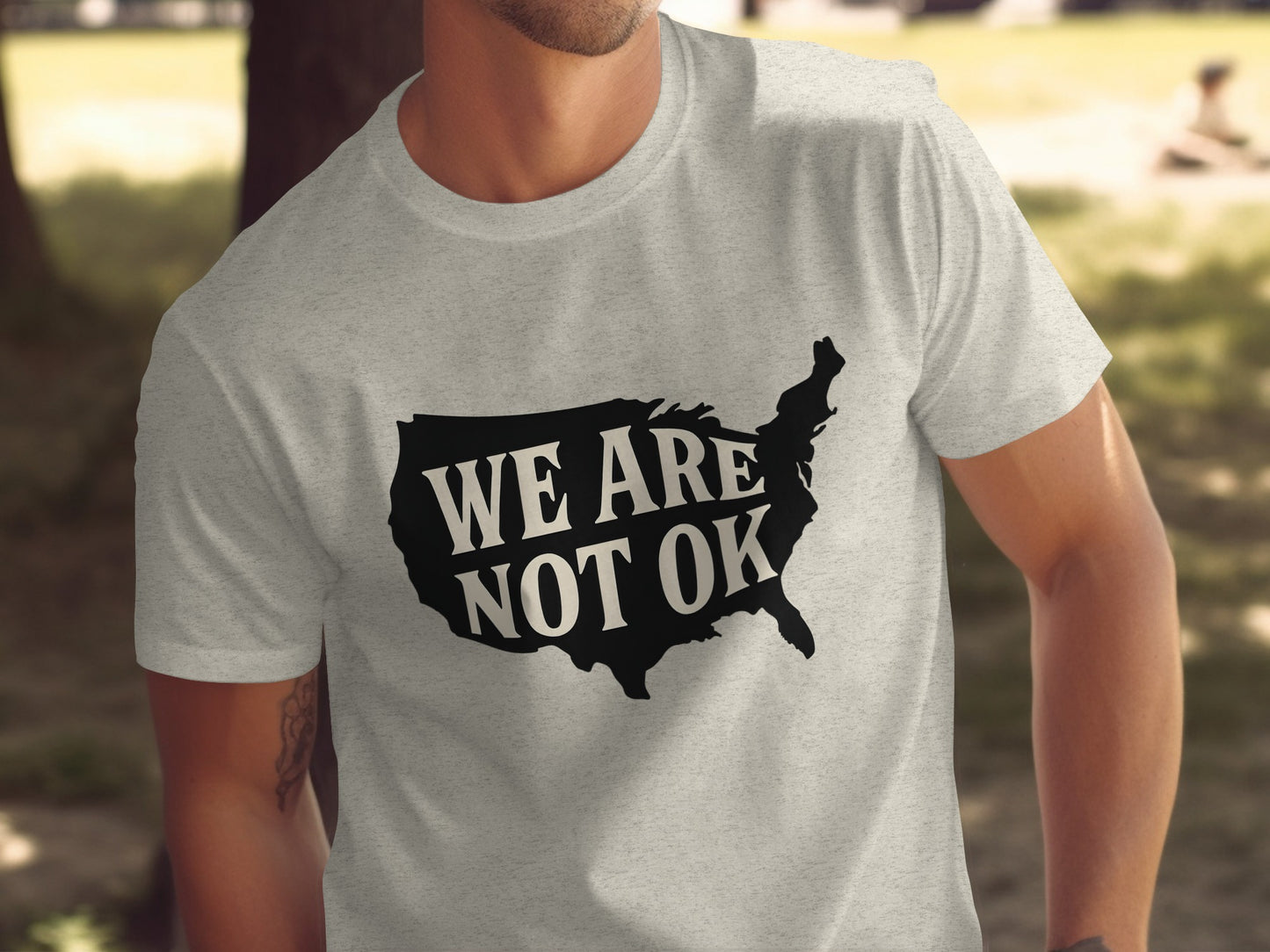 We Are Not Ok Map Design T-shirt Product