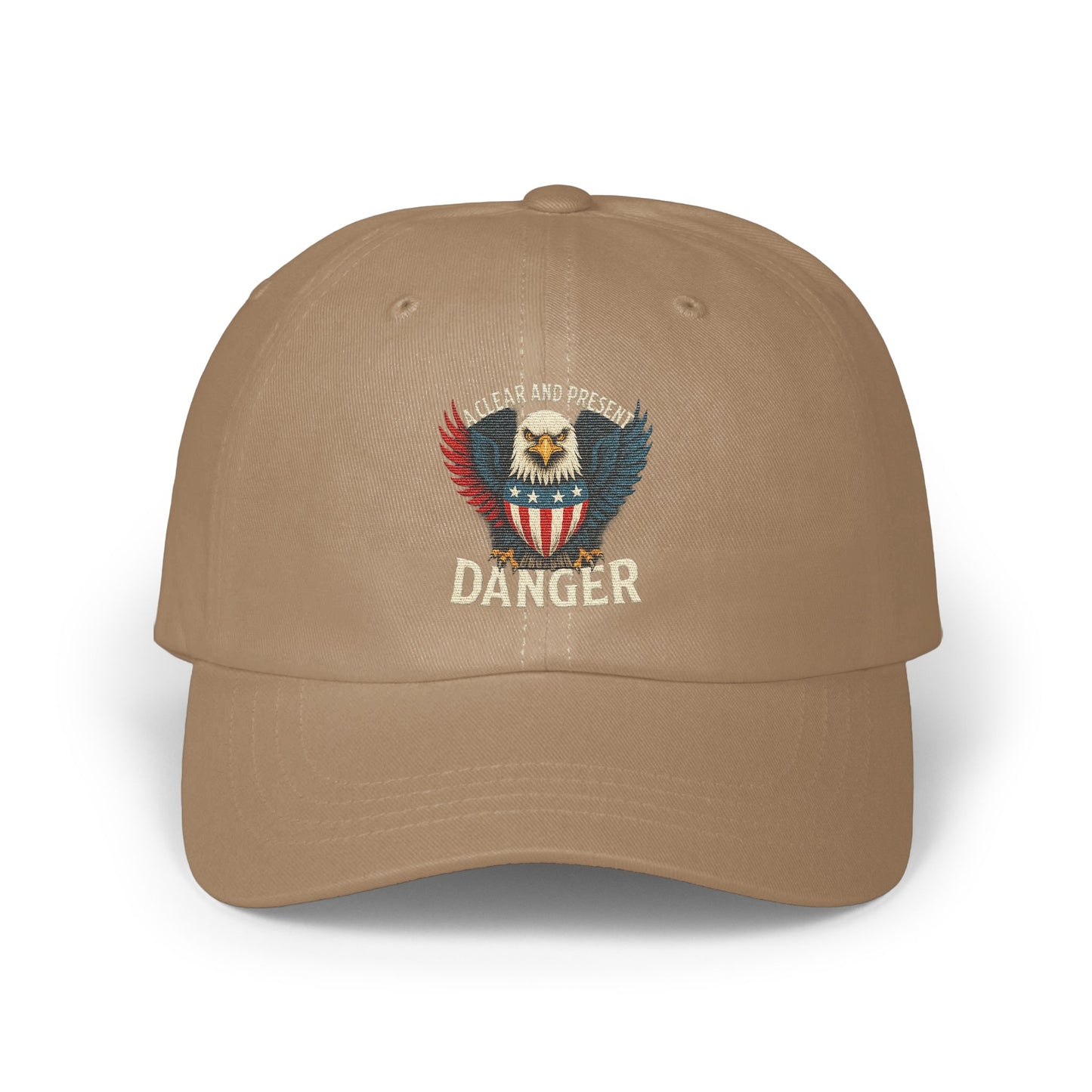 Clear and Present Danger Eagle Embroidered Baseball Cap product