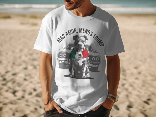 Más Amor Menos Trump Mexican Dog Graphic Tee product