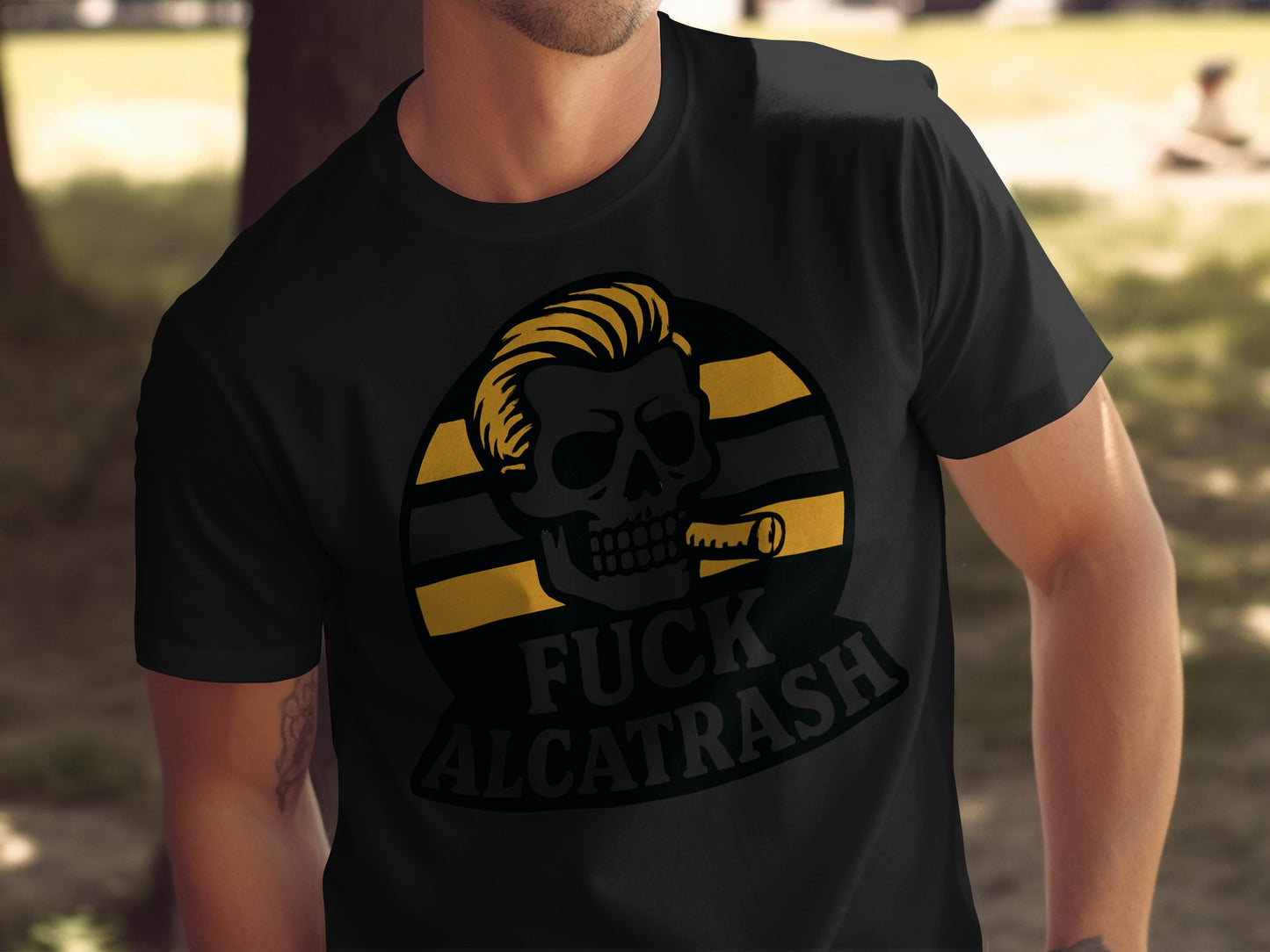 Fuck Alcatrash Skull Graphic Tee product