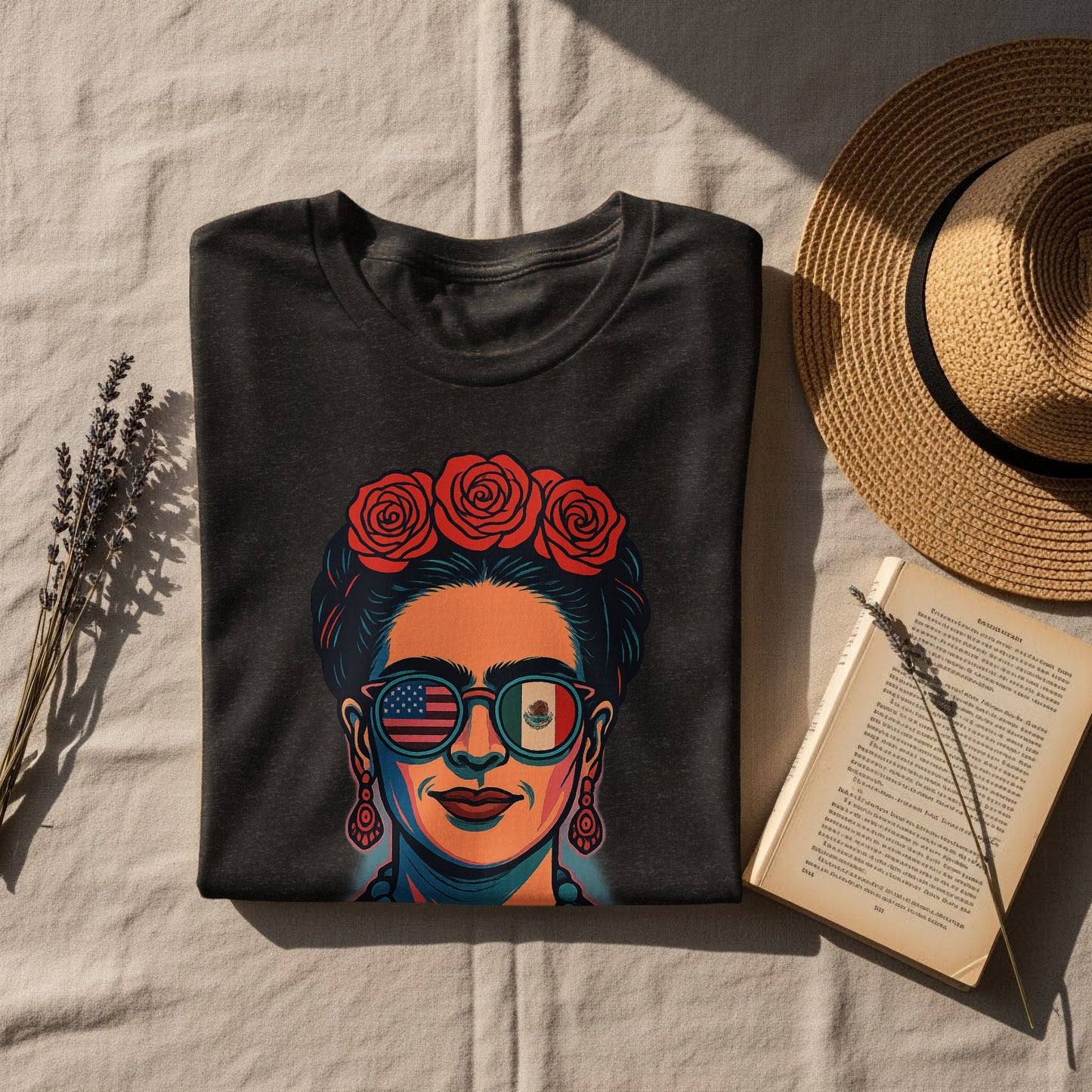 Colorful Portrait Graphic Printed Tee product