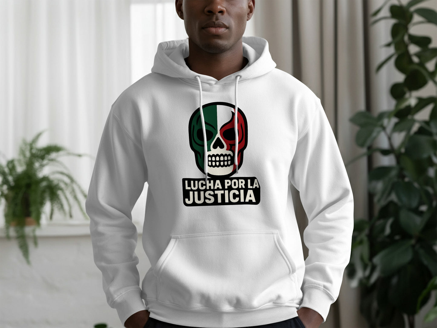 Lucha Por La Justicia Skull Design Hoodie product type