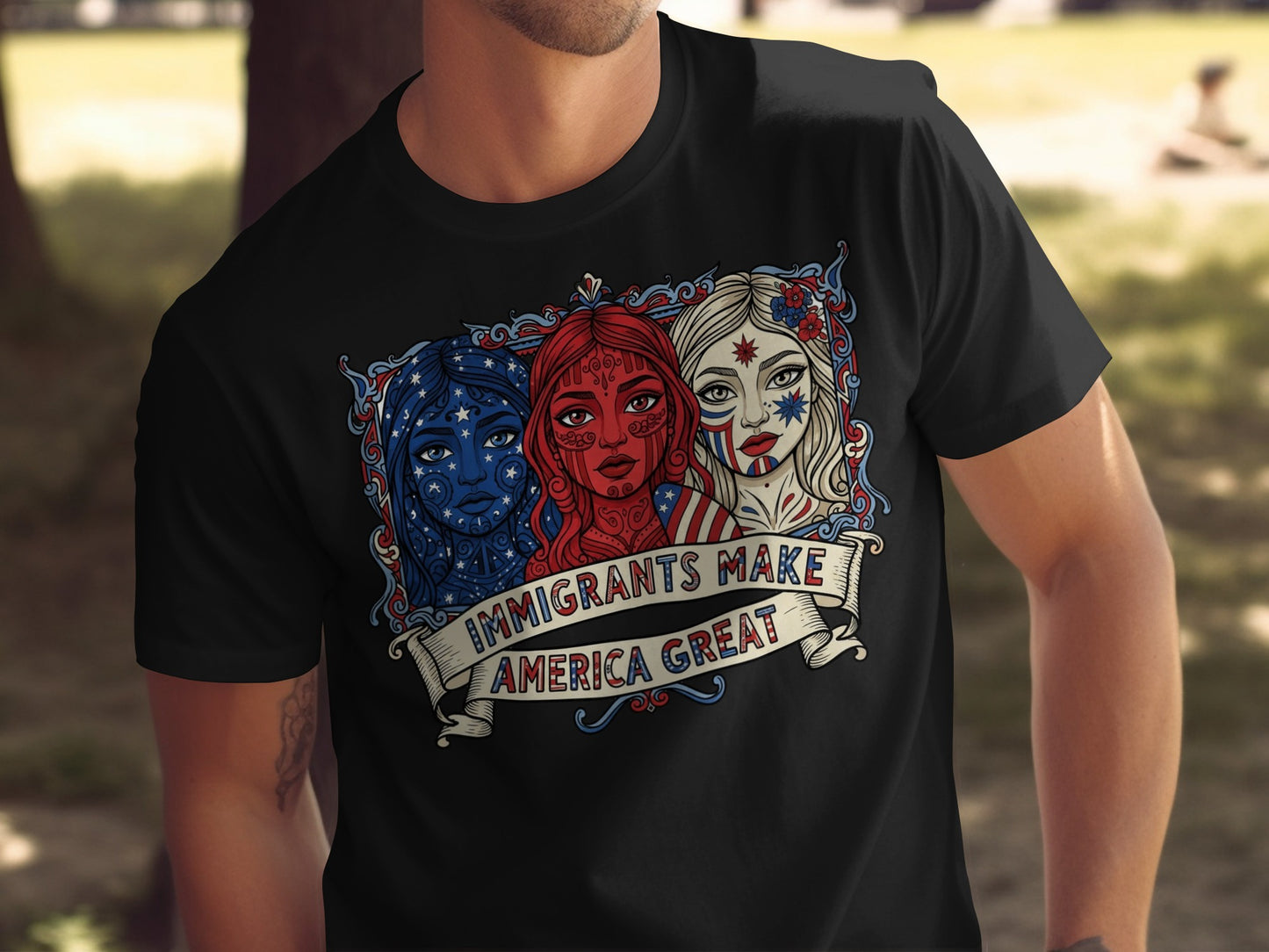 Immigrants Make America Great Graphic Tee product