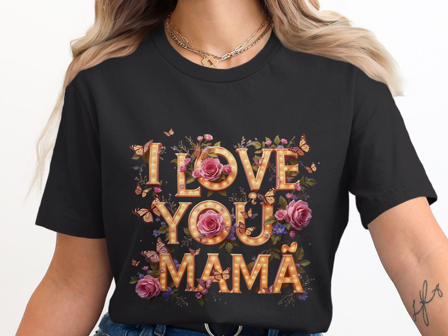 I Love You Mamá Floral and Butterfly Gift Product