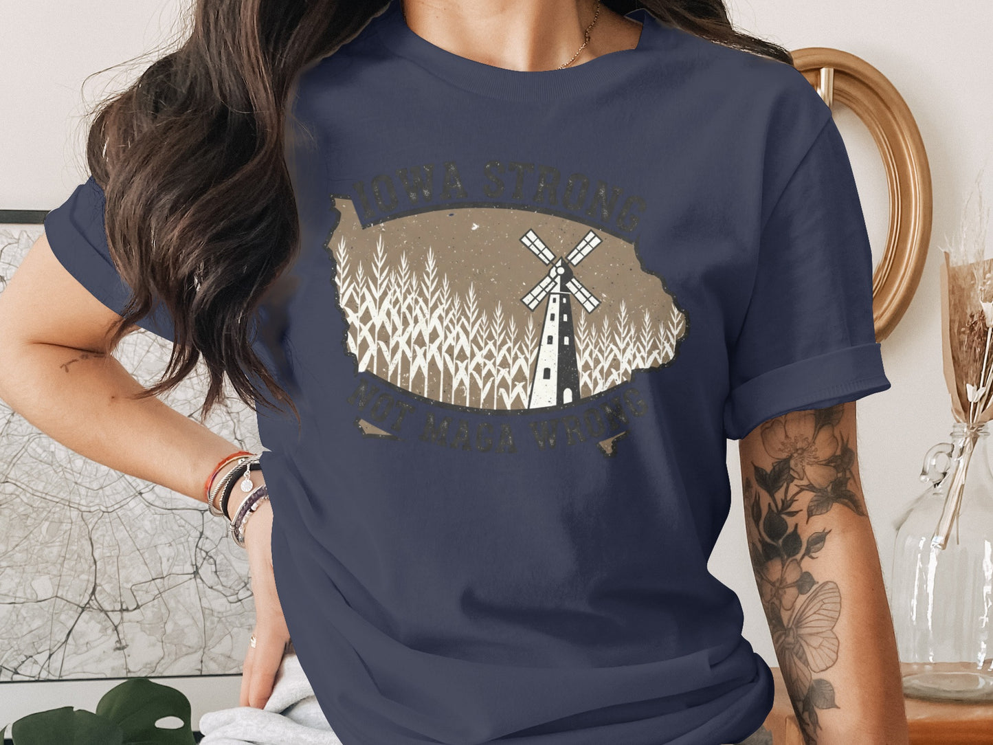 Iowa Strong Windmill Tee Shirt product type