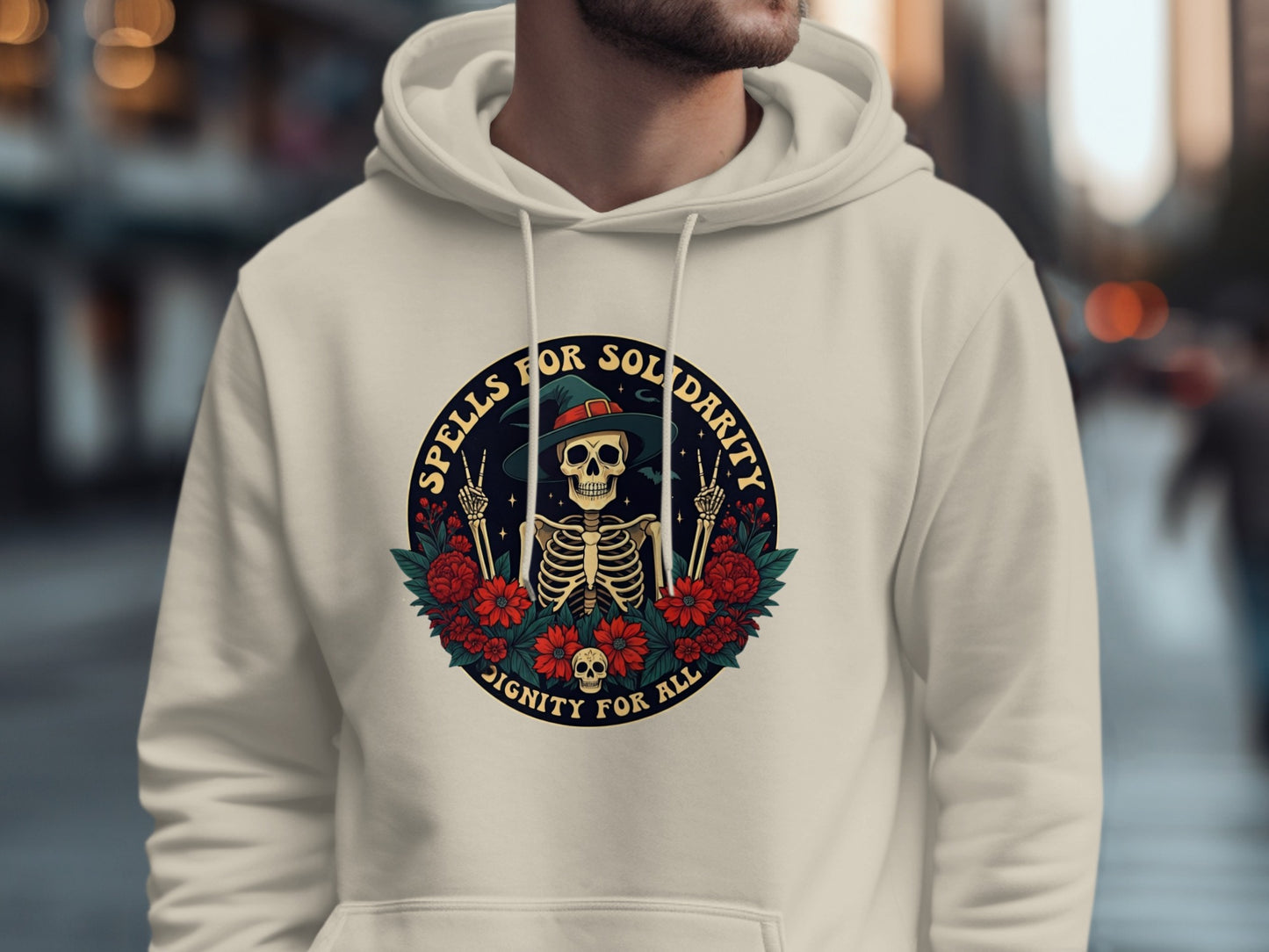 Spells For Solidarity Skeleton Hoodie product type
