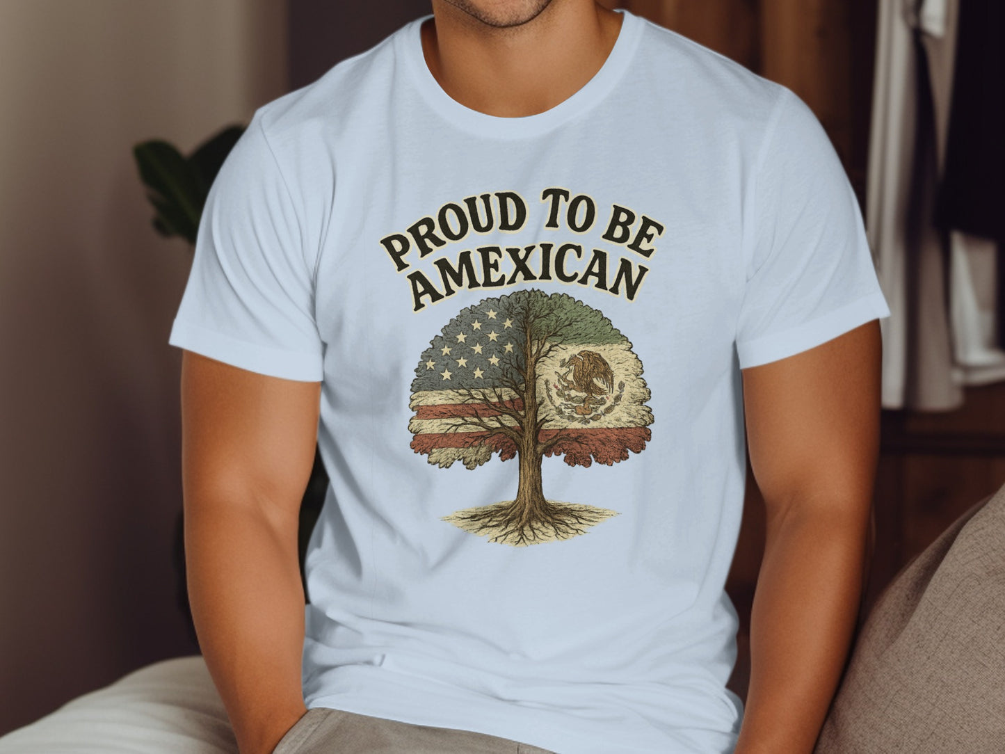 Proud To Be Amexican Graphic Tee Shirt product