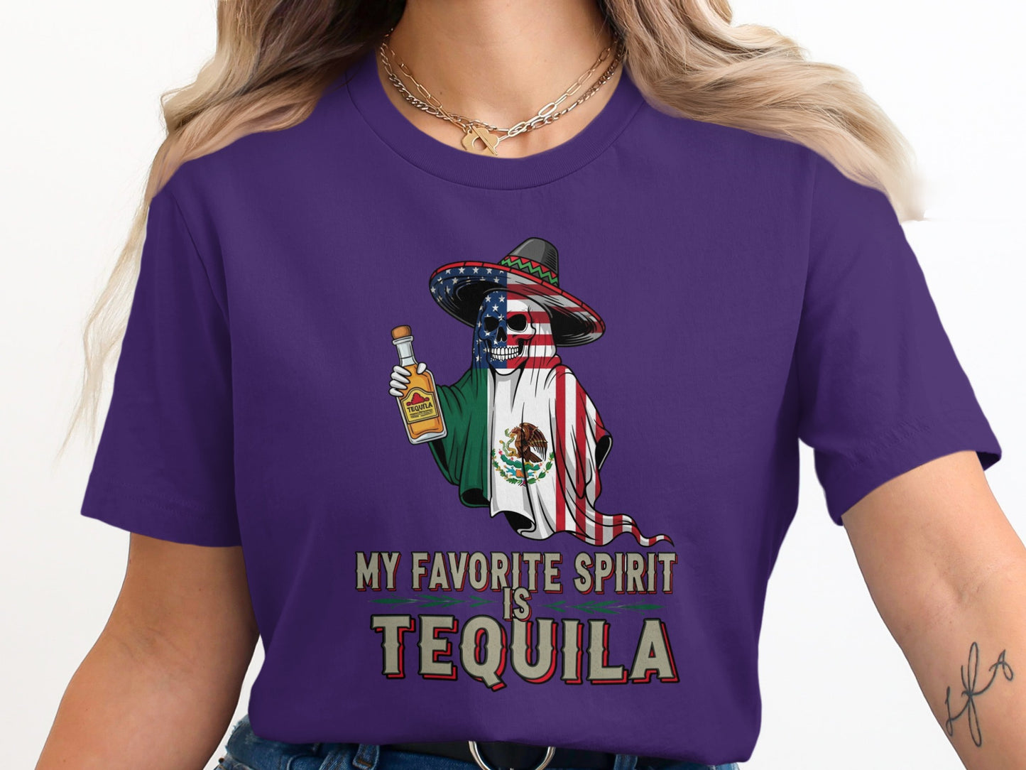 My Favorite Spirit Is Tequila Graphic T-Shirt product type