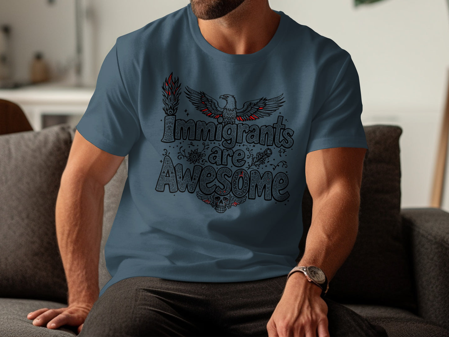 Immigrants are Awesome Graphic T-shirt product
