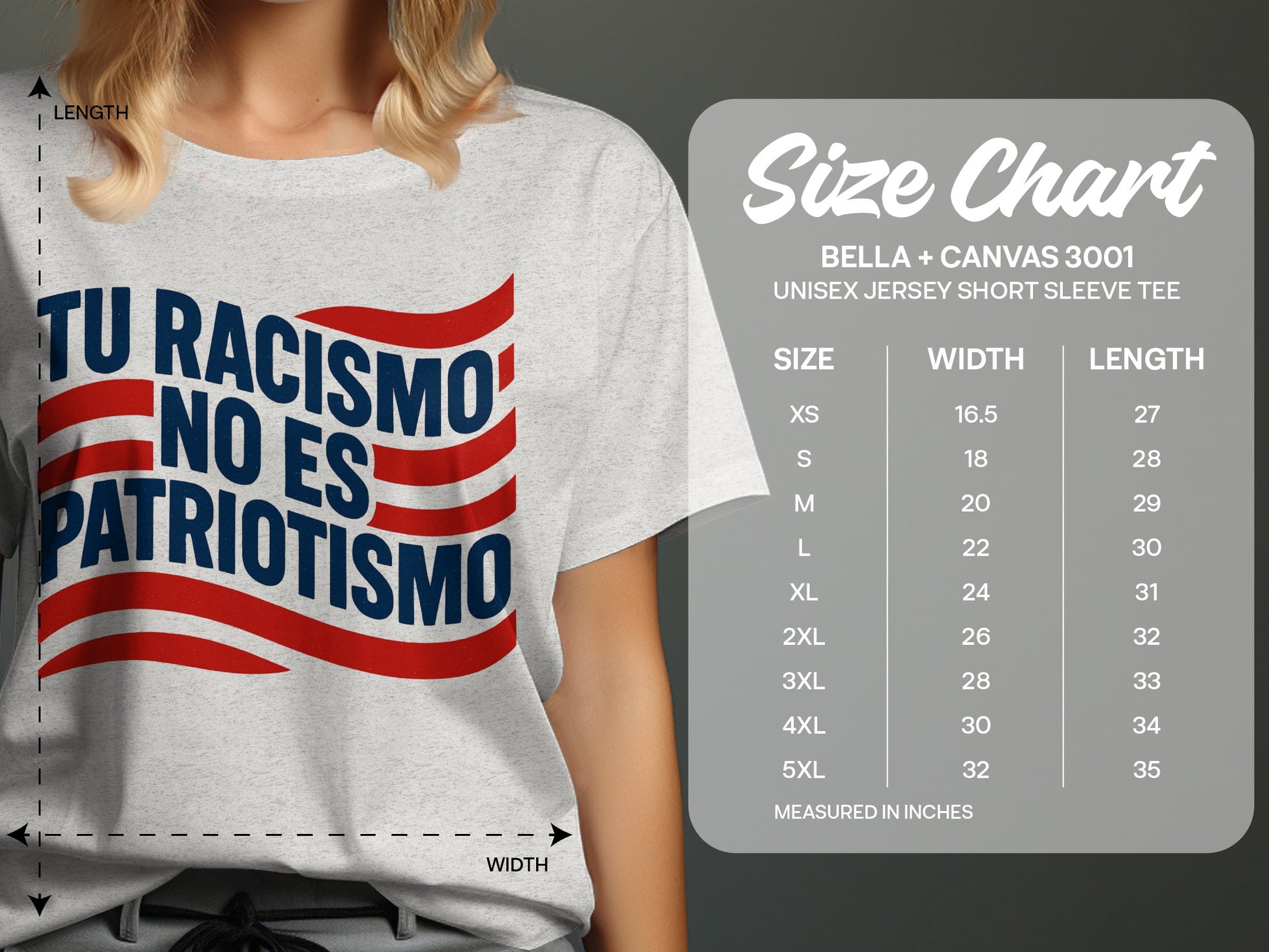 Tu Racismo No Es Patriotismo Unisex Short Sleeve Tee product