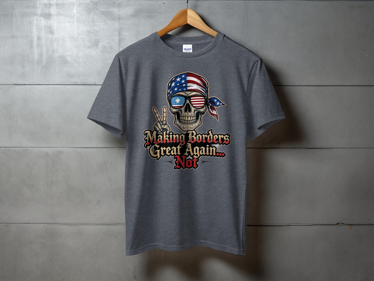 Making Borders Great Again Not Skull Graphic Tee product